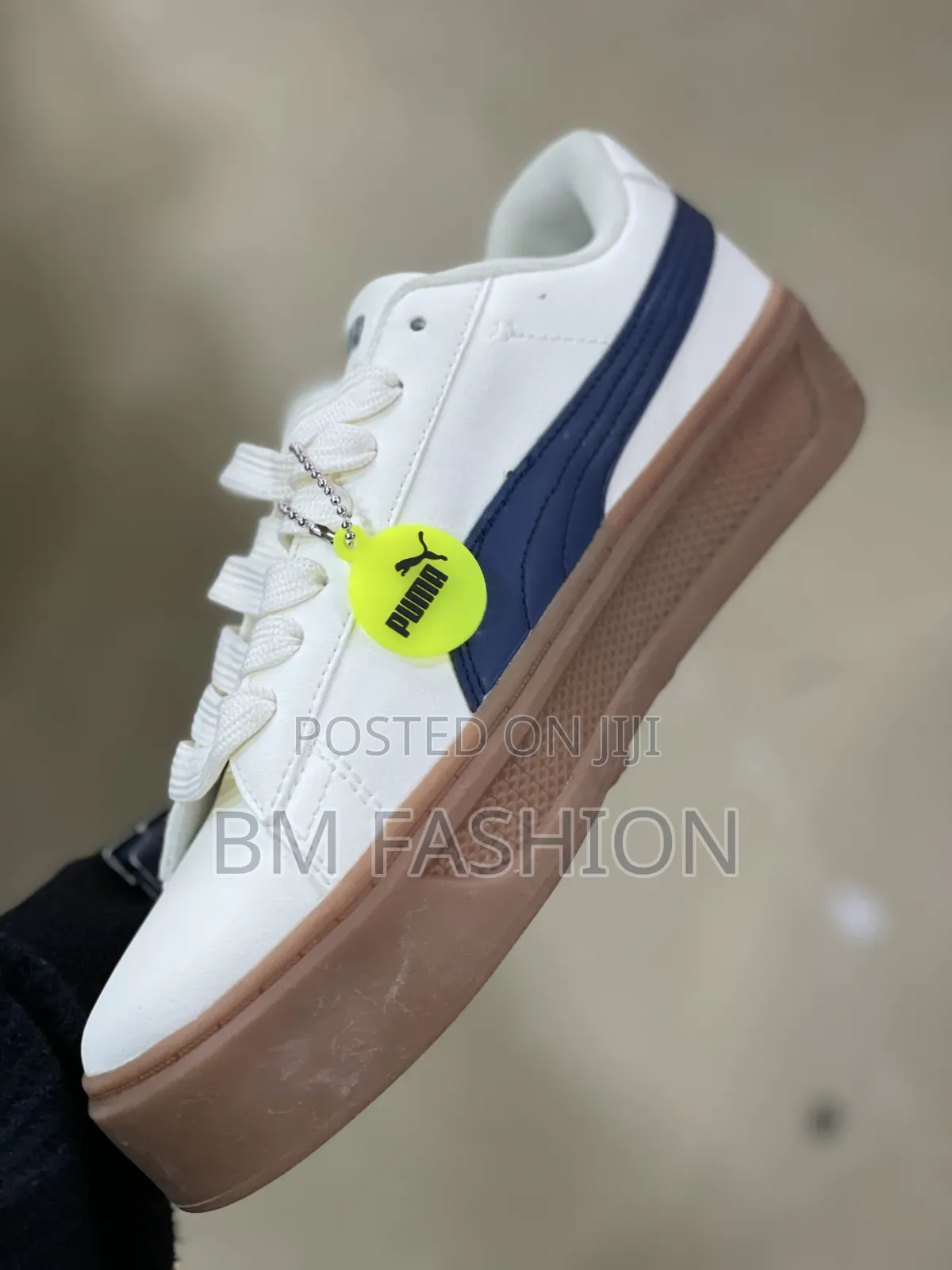 White Puma Smash Platform V3 Sneaker