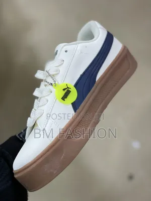 White Puma Smash Platform V3 Sneaker