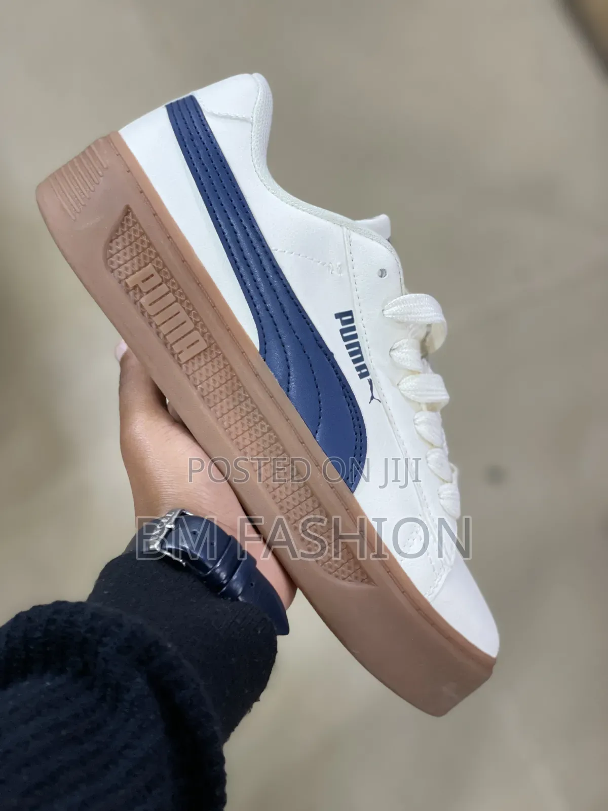 White Puma Smash Platform V3 Sneaker