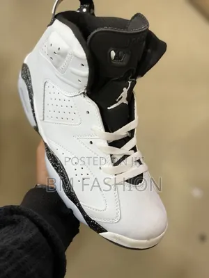 White Tumbled Leather Air Jordan 6 Retro "Reverse Oreo"