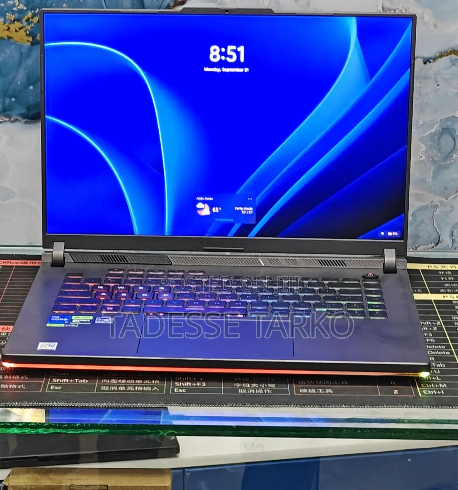 New Laptop Asus ROG Strix G16 G614 16GB Intel Core i7 SSD 1T