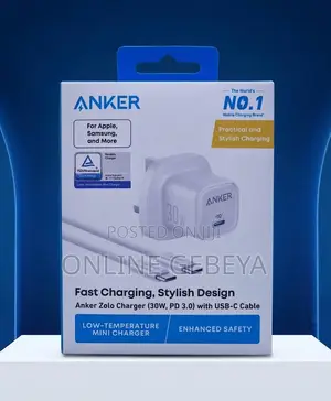 Anker Zolo 30w Fast Charger