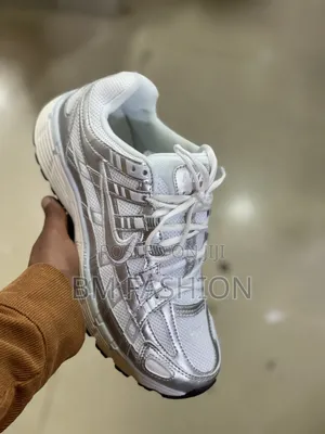 Nike P-6000 Sneakers Featuring Breathable White Mesh With Striking Met