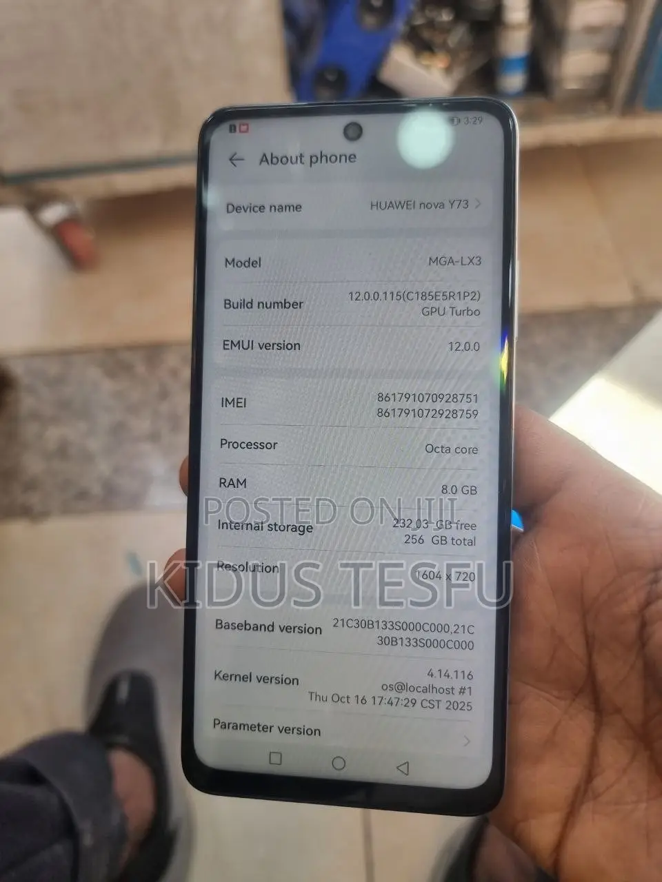 Huawei nova Y73 256 GB Graphite