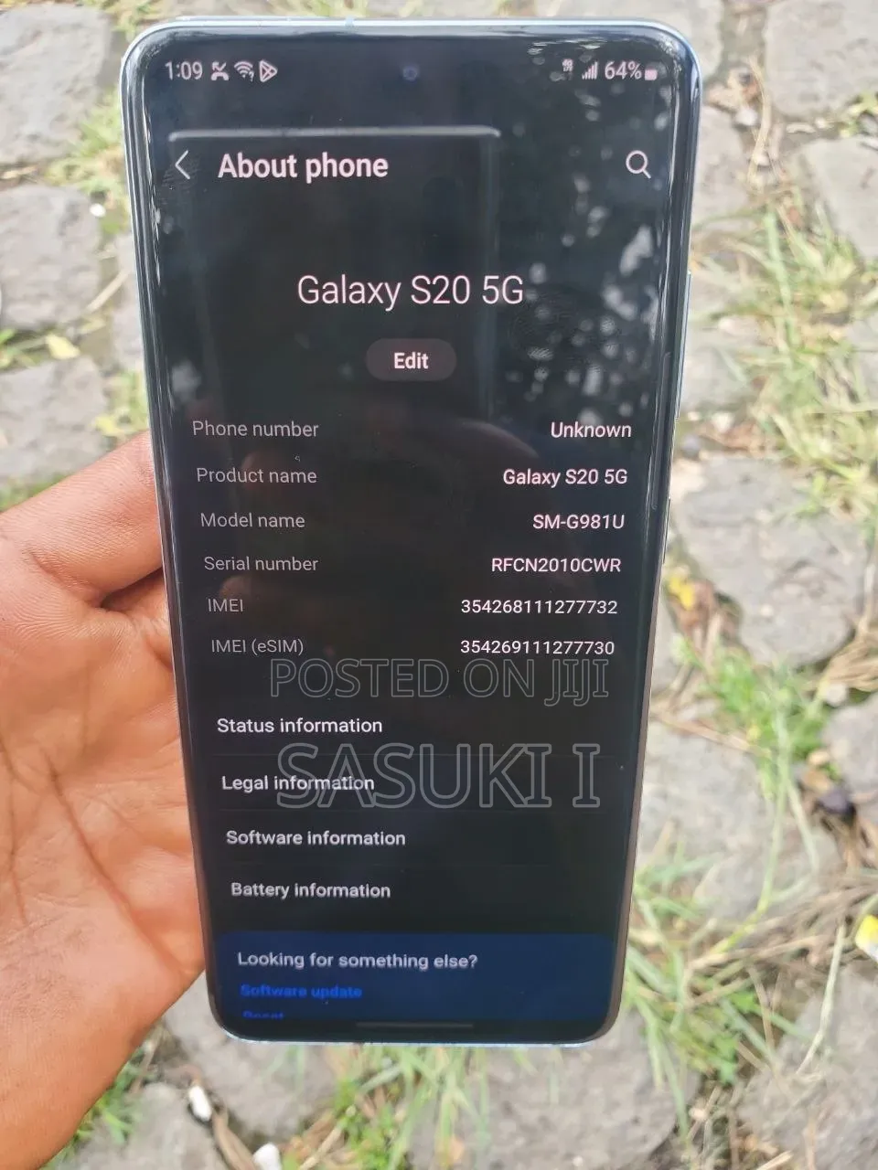 New Samsung Galaxy S20 5G Uw 128 GB White