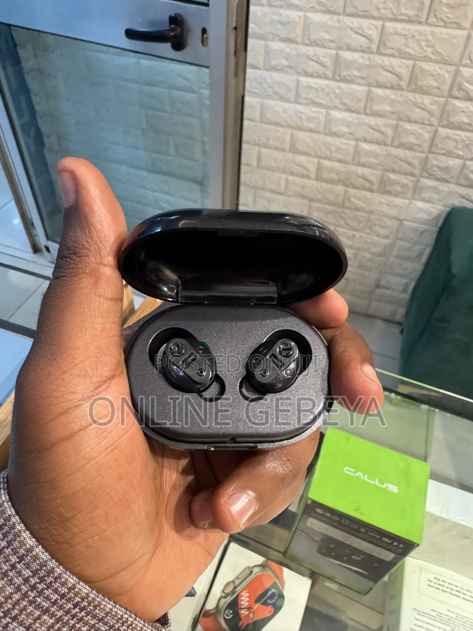 Small Black Hearing Aid