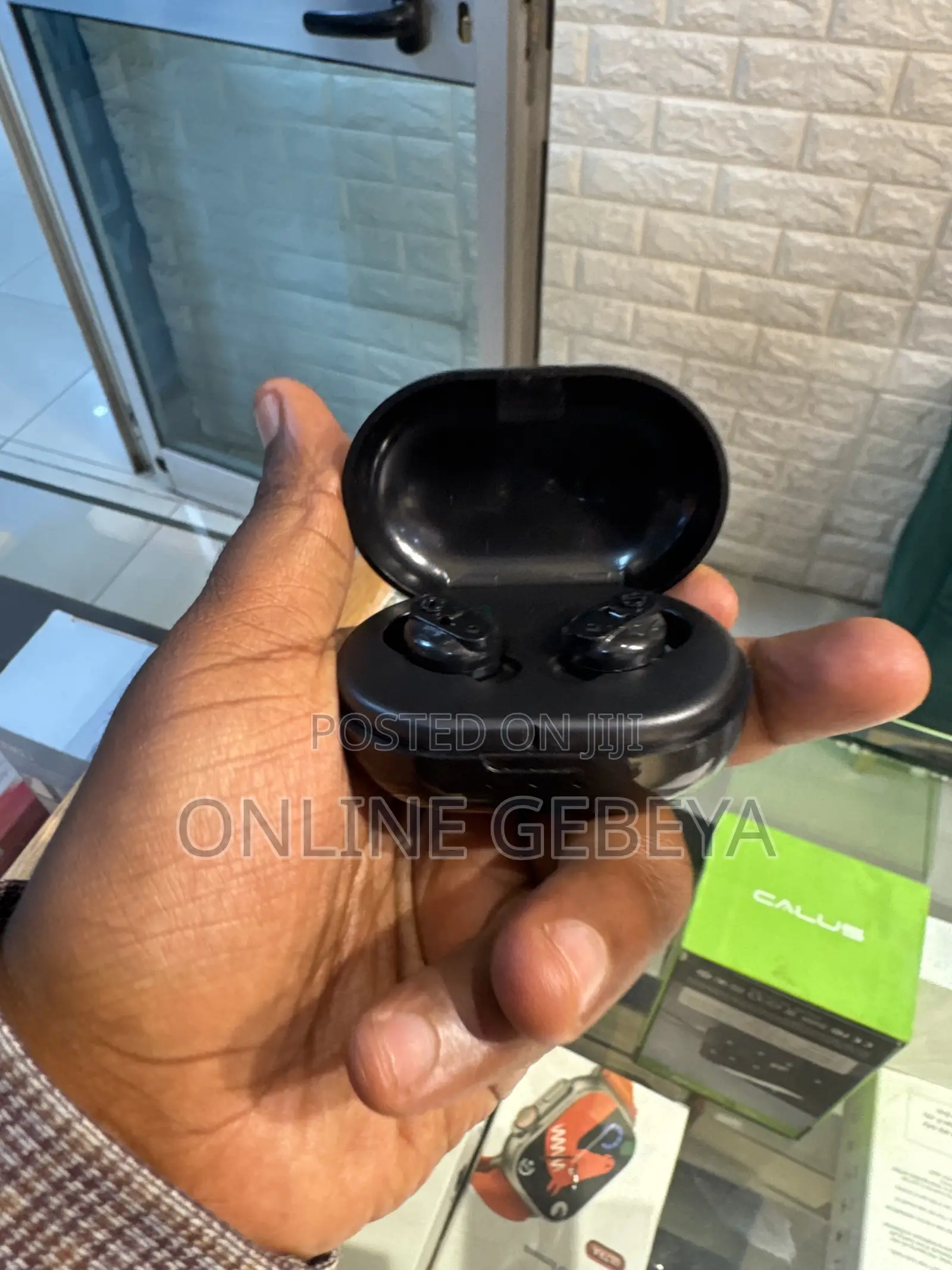 Small Black Hearing Aid