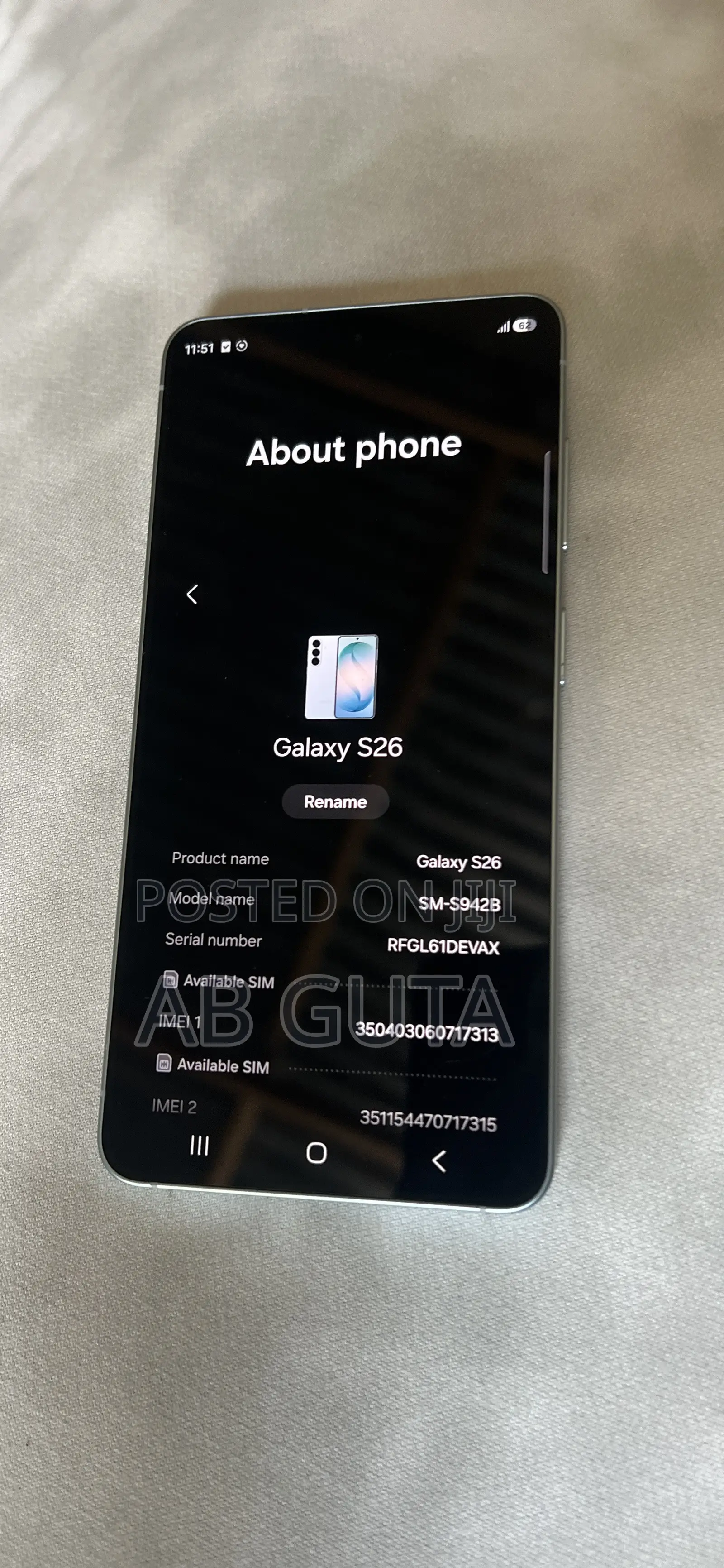 New Samsung Galaxy s26 256 GB Blue