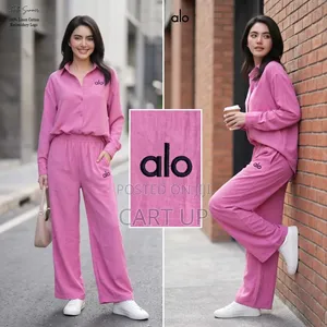 2 Piece Women's Shirt Wide Leg Trousers