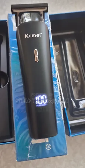 Kemei Professional Rechargeable Hair Clipper Beard Trimmer የፀጉር መቁረጫ