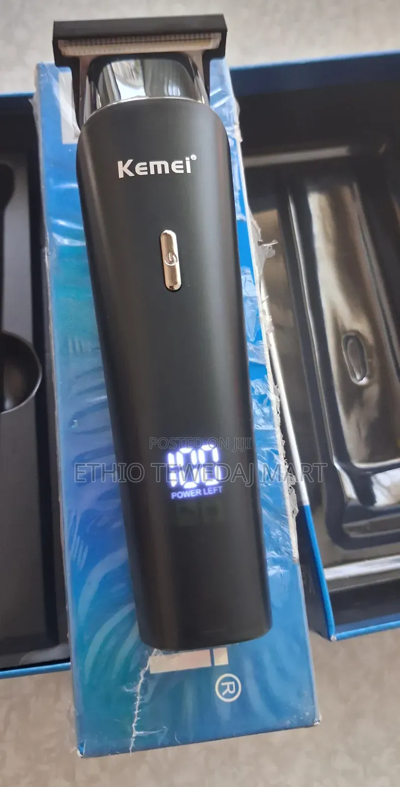 Kemei Professional Rechargeable Hair Clipper Beard Trimmer የፀጉር መቁረጫ