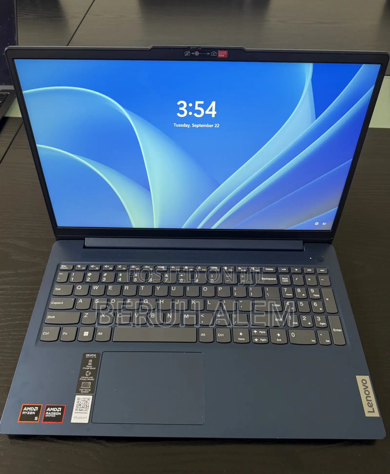 New Laptop Lenovo Ideapad 3 8GB AMD Ryzen 5 SSD 256GB