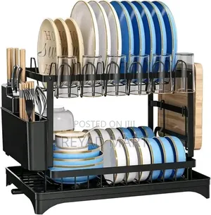 2 Tries Stainless Stil Dish Rack