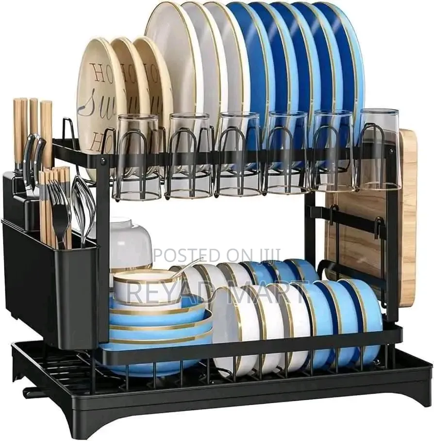 2 Tries Stainless Stil Dish Rack