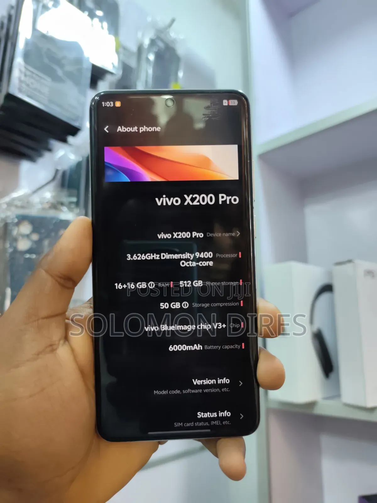 New Vivo X200 Pro 512 GB White