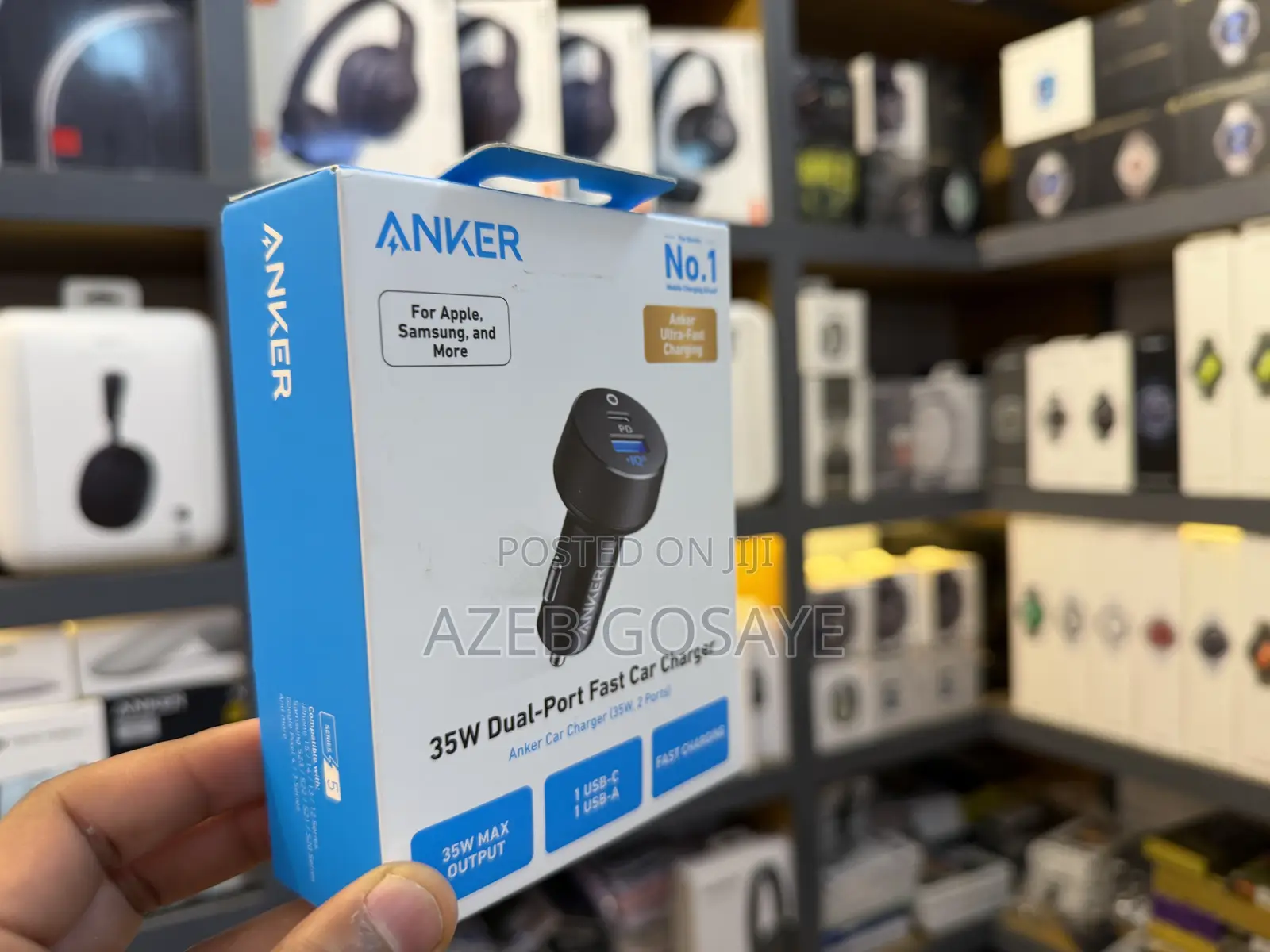 Anker 35W Dual-Port Fast Car Charger