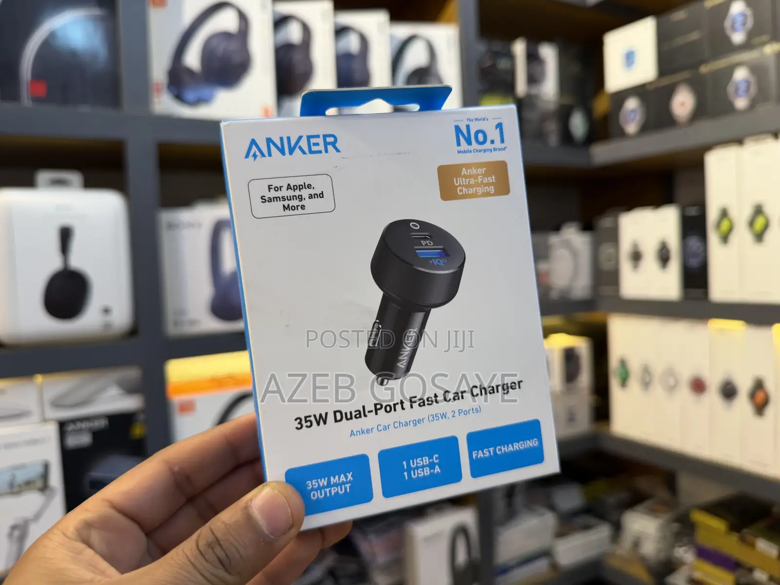 Anker 35W Dual-Port Fast Car Charger