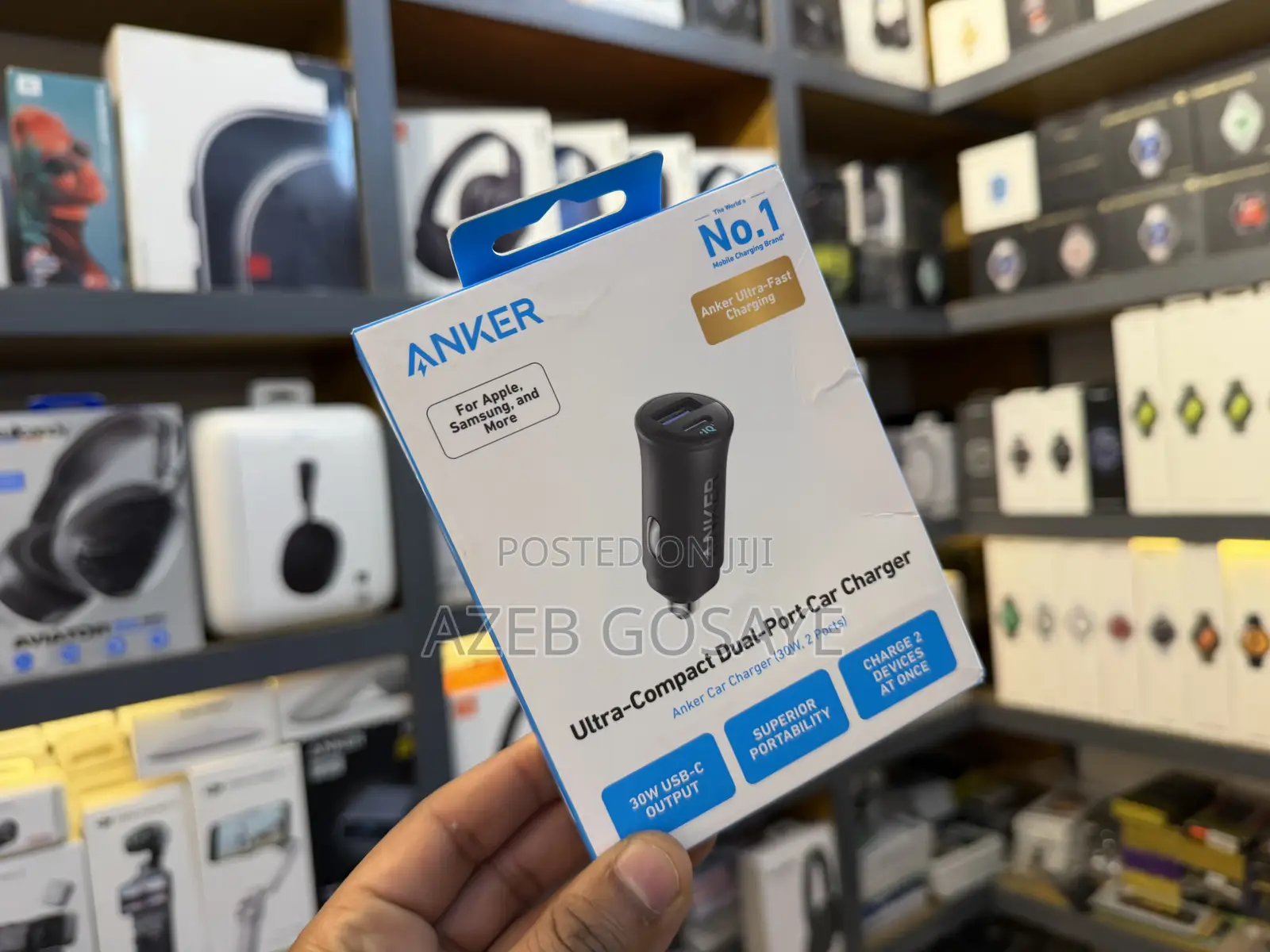 Anker 30W Dual-Port Fast Car Charger