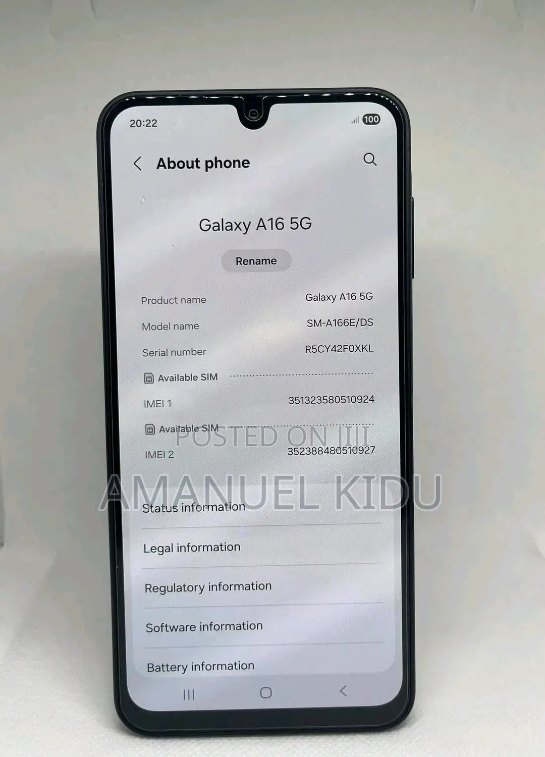 New Samsung Galaxy A16 5G 128 GB Black