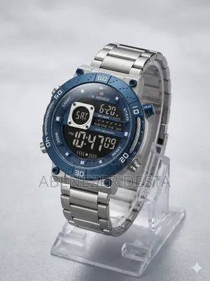 Naviforce NF9241S Sports Wristwatch Featuring a Silver Stainless Steel