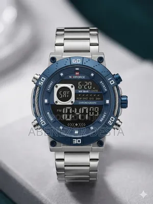 Naviforce NF9241S Sports Wristwatch Featuring a Silver Stainless Steel