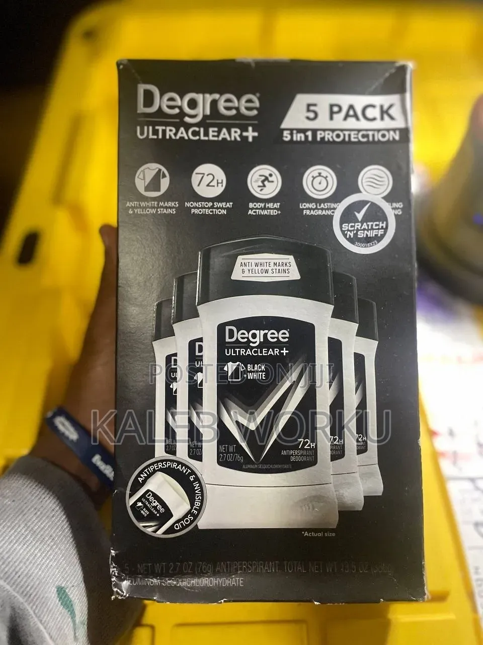 Degree UltraClear Black White Antiperspirant 76g (Single / 5-Pack)