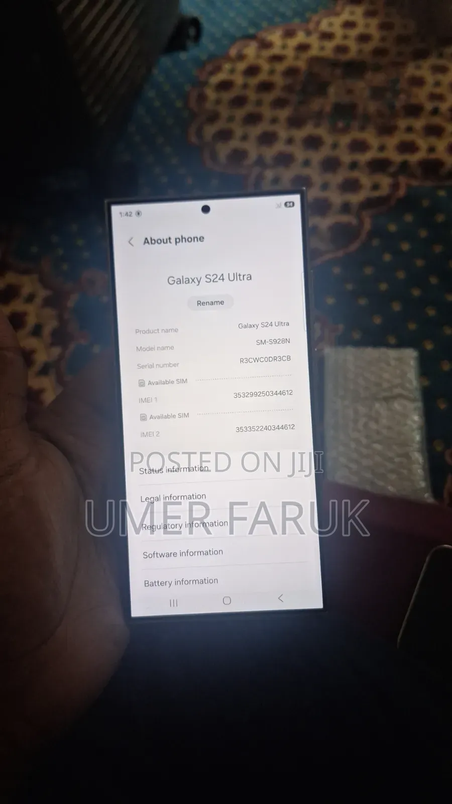 Samsung Galaxy S24 Ultra 512 GB Silver