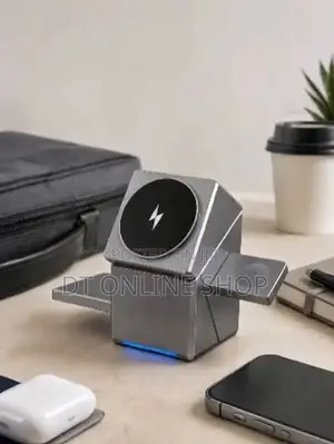 3-in-1 Electric Rotating Magnetic Wireless Charger