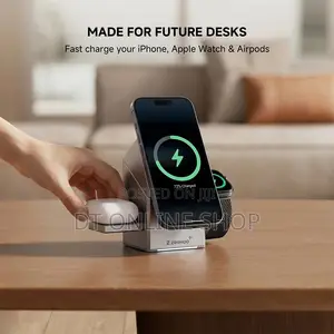 3-in-1 Electric Rotating Magnetic Wireless Charger