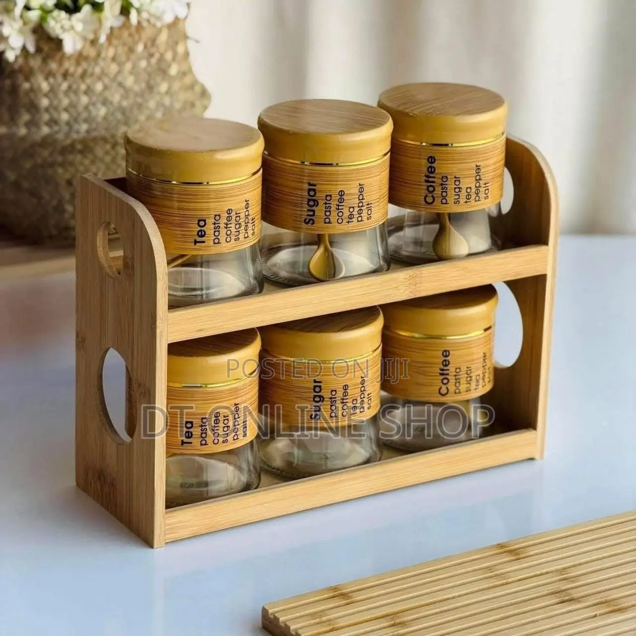 7 Pieces Glass Jars Set