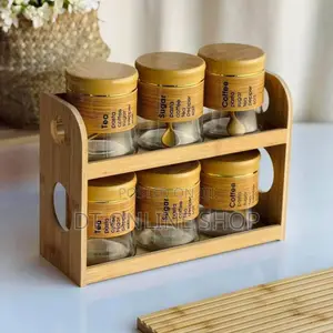 7 Pieces Glass Jars Set