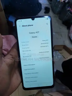 Samsung Galaxy A07 4G 64 GB Black