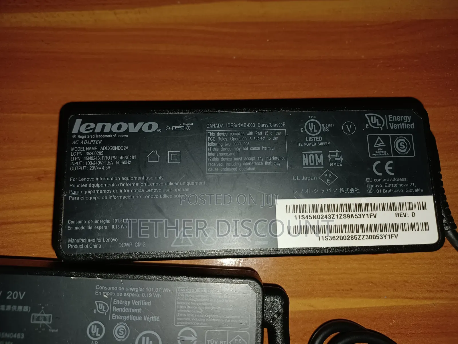 90watt USB Lenovo Adapter