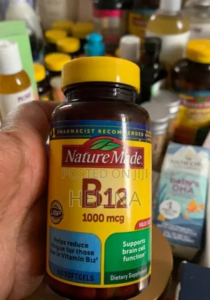 B12 Nature Made 1000mcg 150 Softgels Supports Brain Cells Function