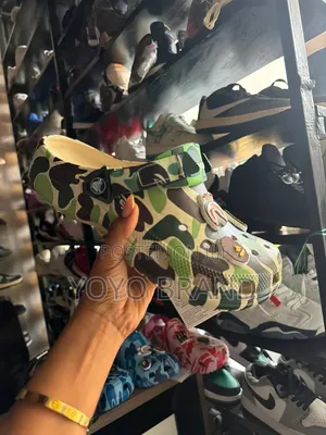 BAPE × Crocs Classic Clog ABC Camo Green Classic Unisex Fashion Shoes
