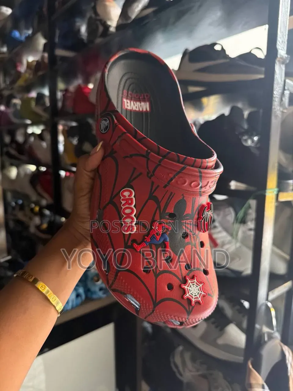 Marvel X Crocs Spider-Man Classic Logo Red/Black Fashion Shoes