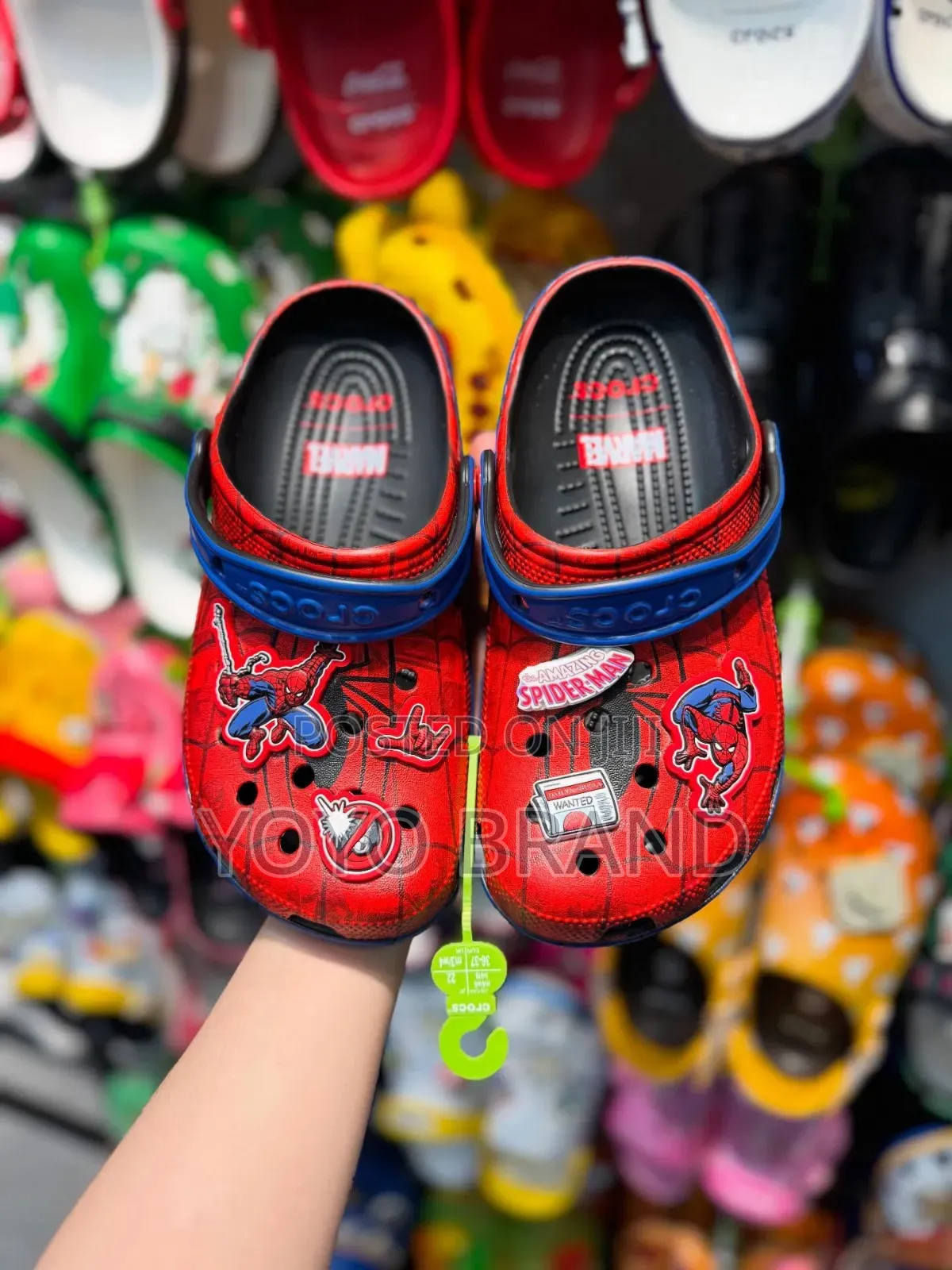 Marvel X Crocs Spider-Man Classic Logo Red/Black Fashion Shoes