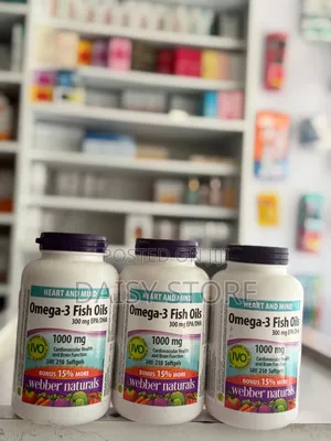 Webber Naturals Omega-3 Fish Oil 1000 Mg (210 Softgels)የአሳ ዘይት
