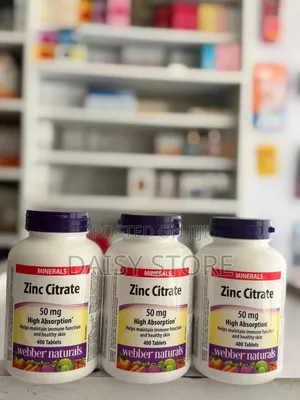 Webber Naturals Zinc Citrate 50 Mg (400 Tablets)