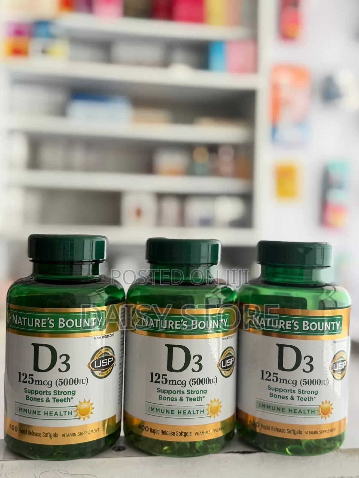 Nature's Bounty Vitamin D3 5000 IU (125 McG) - 400 Softgels