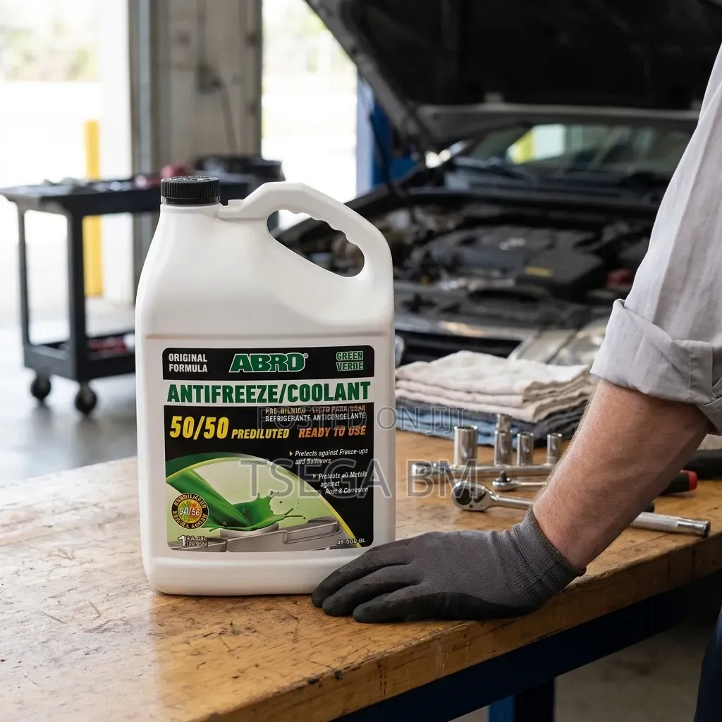 ABRO 50/50 Prediluted Antifreeze Coolant 1Gal (Green)