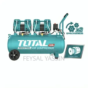 TOTAL 100L Oil-Free and Silent Air Compressor.