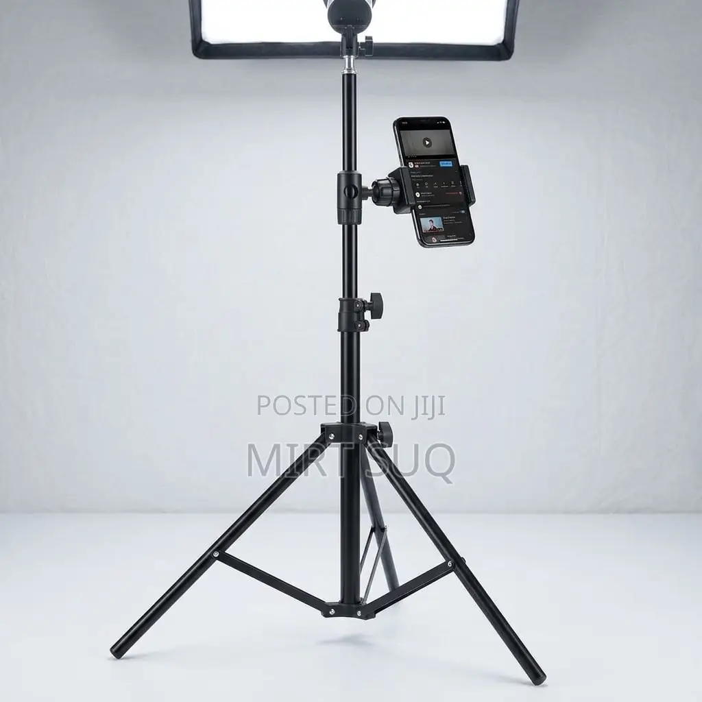 Long Tripod and Selfie Stick Phone Holder Clip