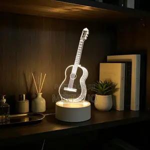 3D LED Guitar Illusion Night Light