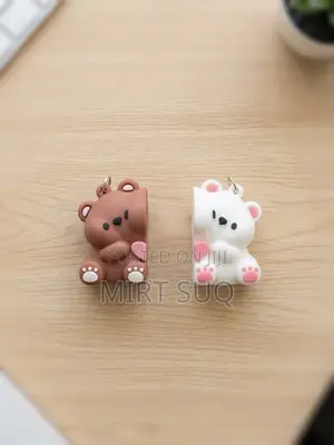 Matching Magnetic Bear Keychains for Couples Best Friends