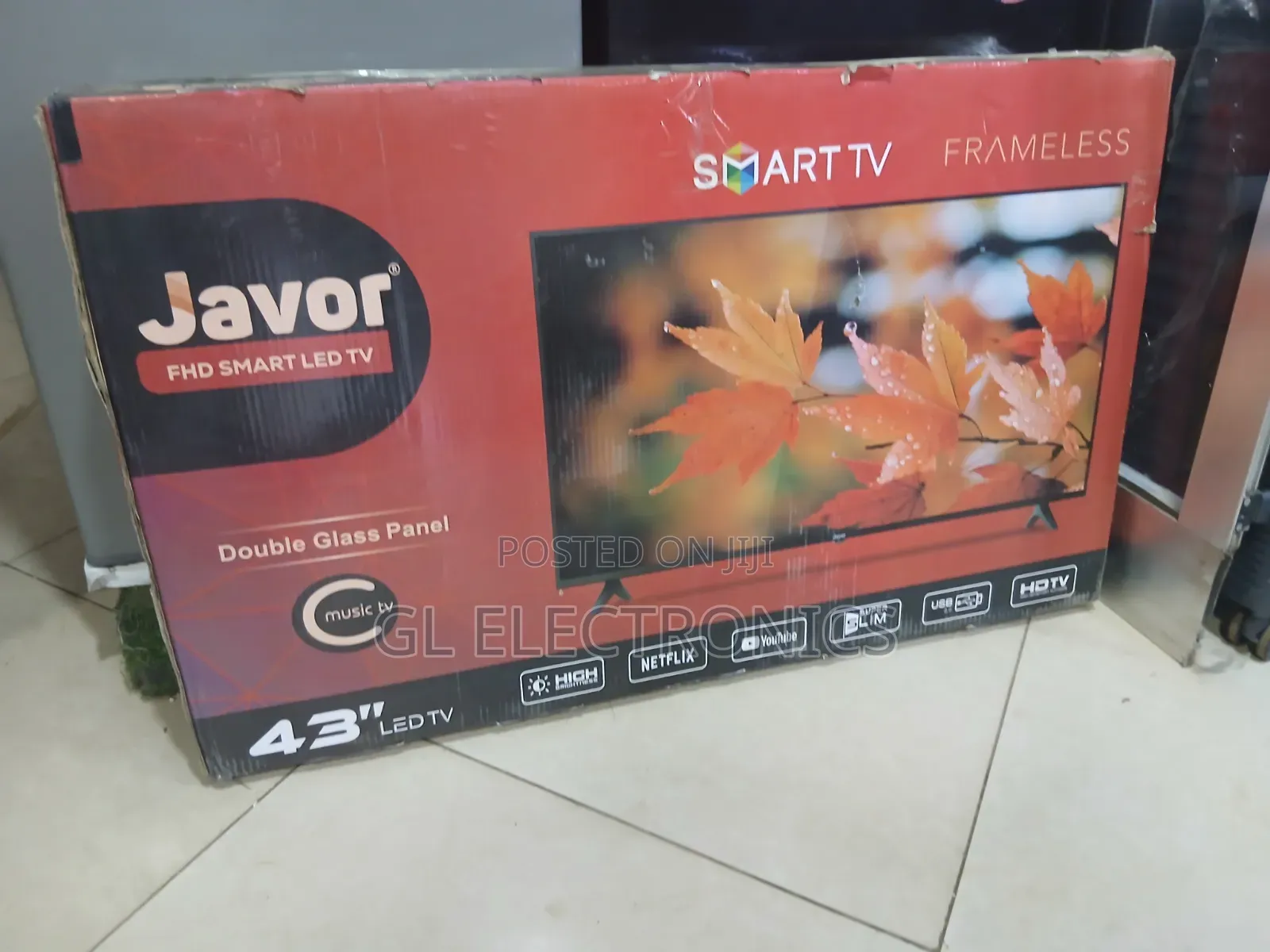Javor 43 Inch Double Glass Smart TV