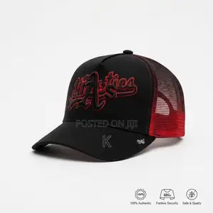 Black Mesh Trucker Cap
