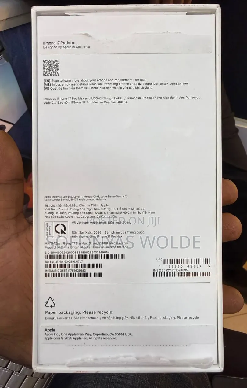 New Apple iPhone 17 Pro Max 256 GB Gray