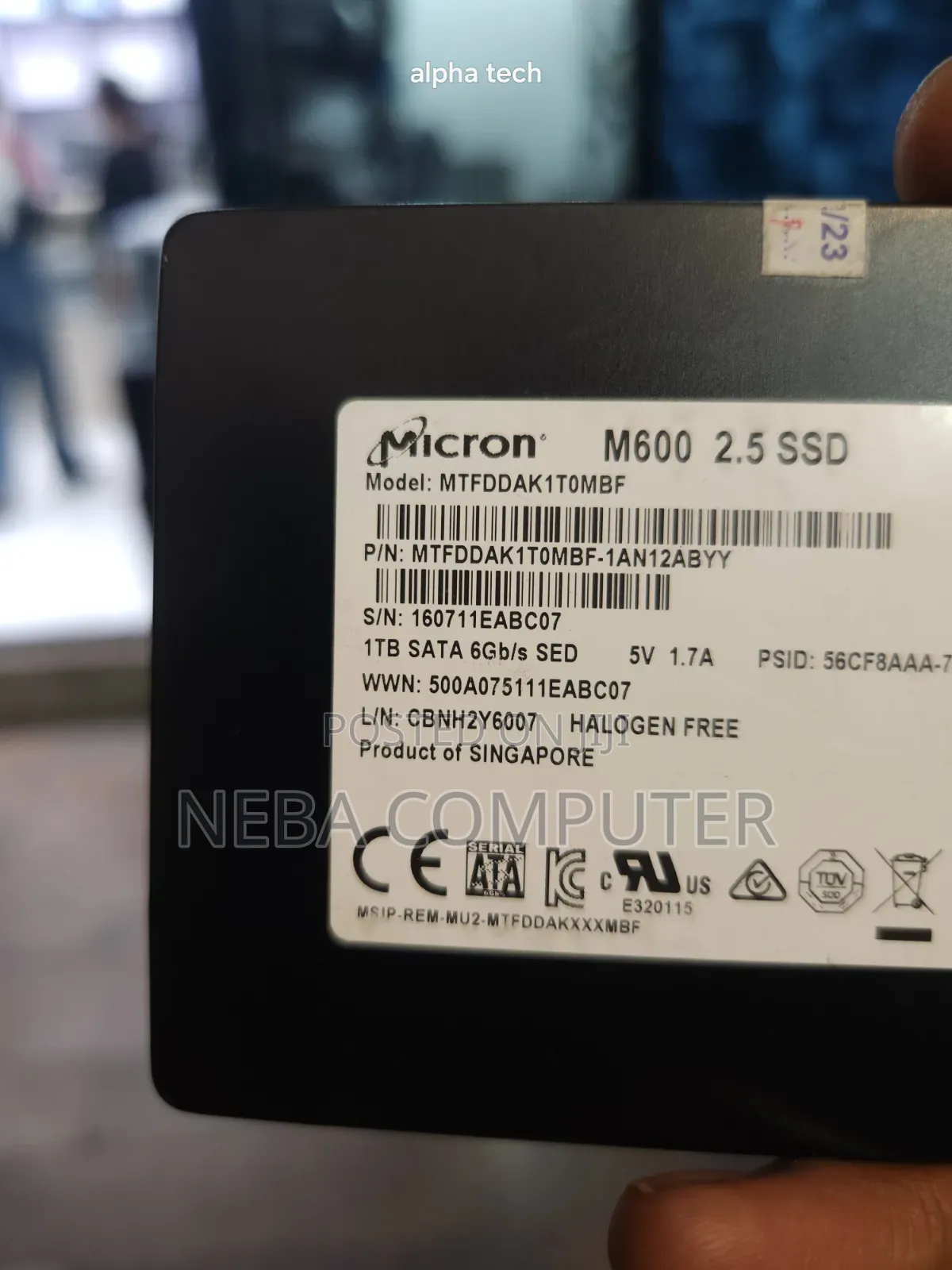 Micron M600 1tb Sata SSD