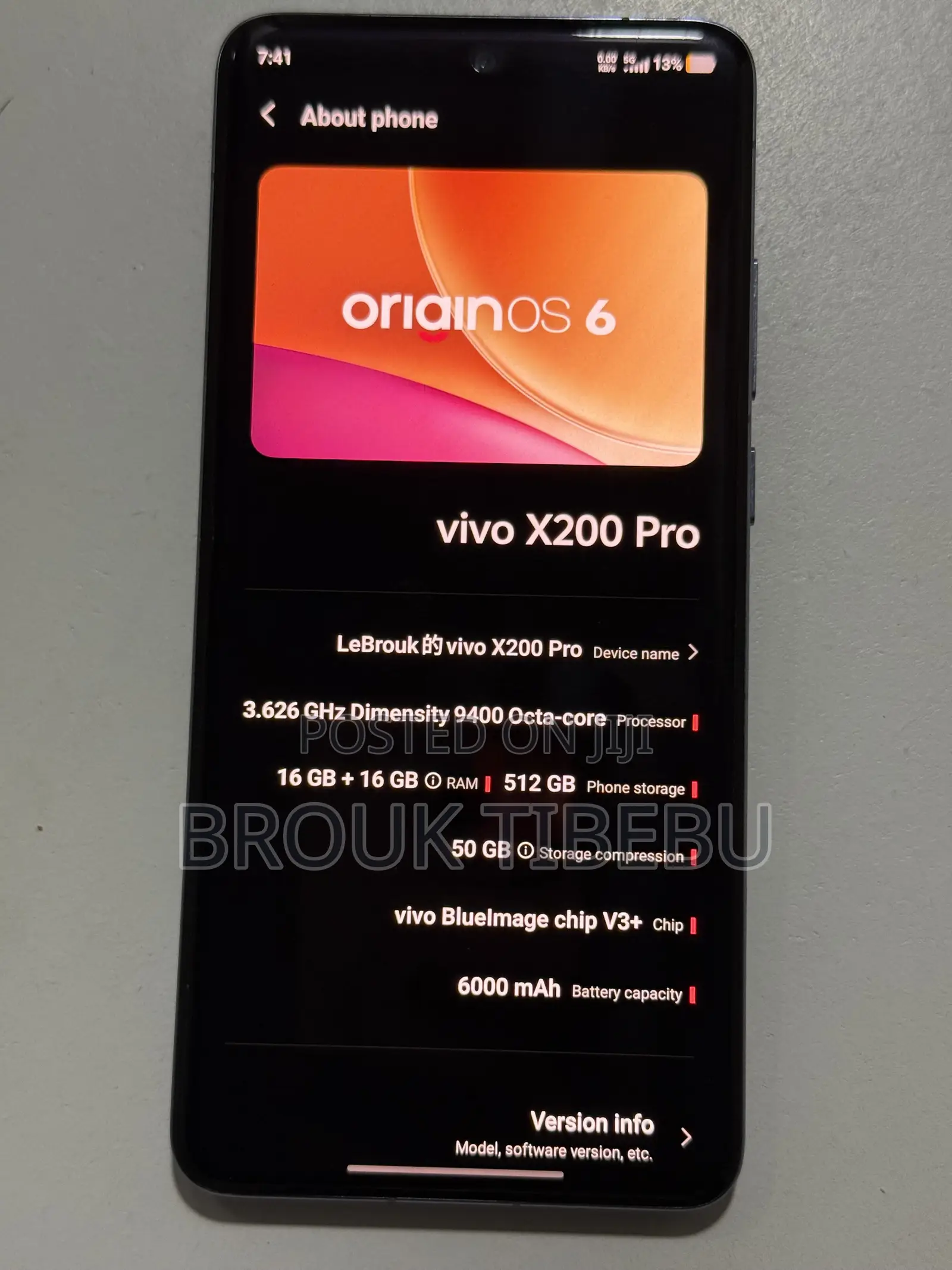 New Vivo X200 Pro 512 GB Blue